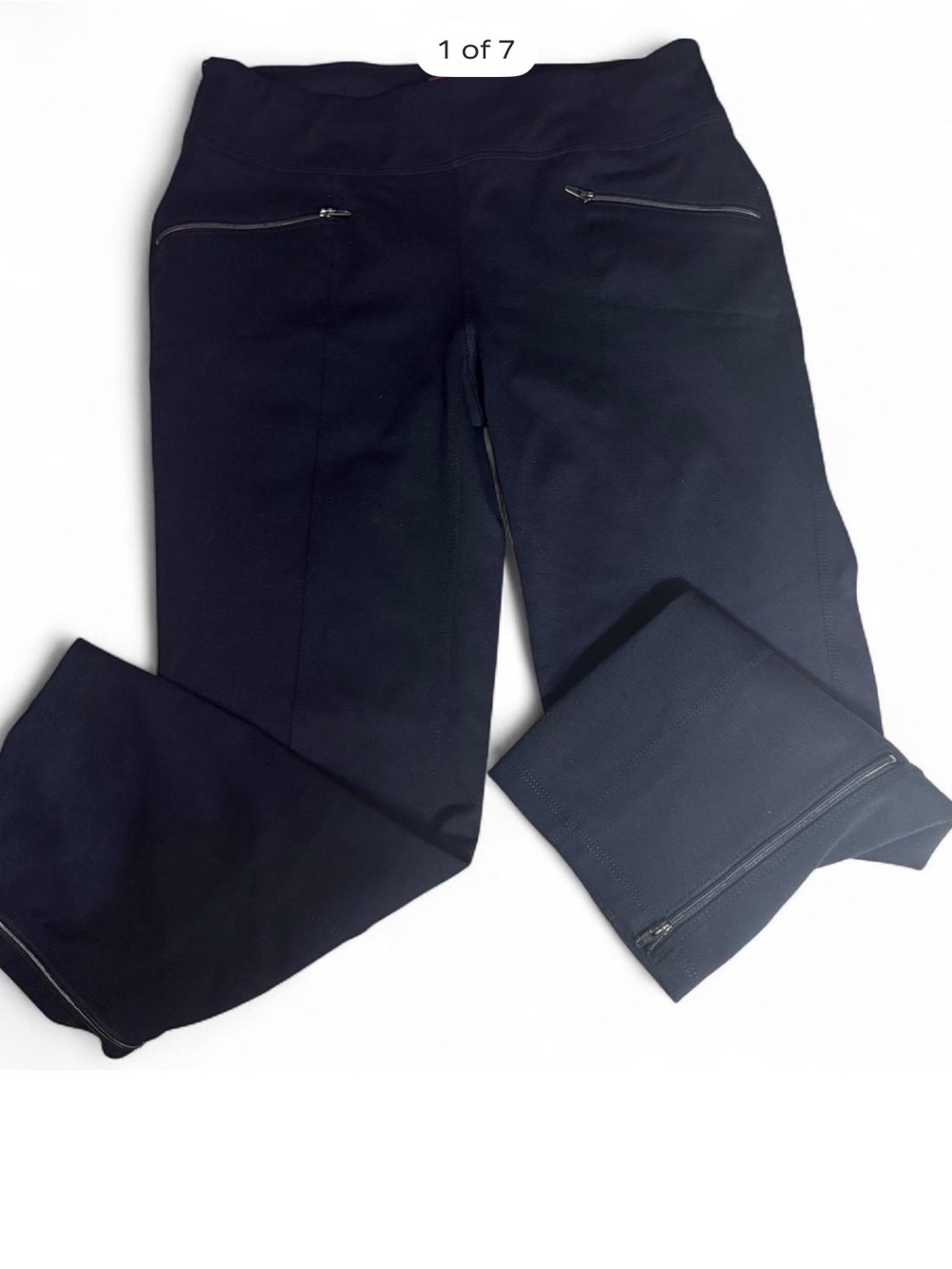 IZOD Pull-On Stretch Skinny Ponte Pants Dark Navy Blue XS